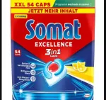 SOMAT 3in1 Excellence n&otilde;udepesukapslid, 54 tk