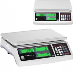 Kaalud LCD-ekraaniga, 30 kg/1 g, roostevaba teras, 30,5x32x11,6 cm