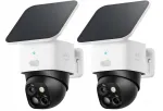 2 v&auml;lij&auml;lgimiskaamerat Eufy Solocam S340 p&auml;ikese laadimise ja WiFi-ga