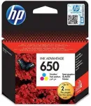 HP 650 v&auml;rviline tindikassett CZ102AE