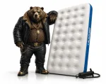 T&auml;ispuhutav kaheinimese madrats pumbaga, 191x137x22 cm, kuni 295 kg, vaikselt ja vastupidav