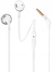 Juhtmedega JBL T205 k&otilde;rvaklapid, 3,5 mm, valged
