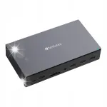 Verbatim USB-C Pro CDS-17 dokijaam, 3x HDMI, 2x DisplayPort, RJ-45, 5x USB, 2x USB-C