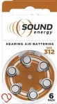 SOUND ENERGY 312 PR41 kuuldeaparaadi patareid, 1,45V, 6 tk