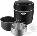 Riisikeetja Sencor SRM0671BK, 0.6 l, 350 W, must, 8 funktsiooni