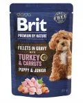 Koerafilee Brit Premium By Nature Puppy & Junior kalkuni ja porgandiga, 85 g