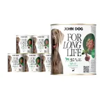 John Dog m&auml;rgtoit vasikaliha ja peediga, 6 x 800 g