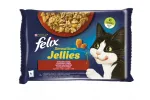 FELIX Sensations Jellies kassitoit maal&auml;hedaste želeemaitsetega, 4 x 85 g