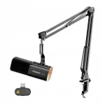 D&uuml;naamiline mikrofon MAONO PD100WS statiiviga, m&uuml;rasummutusega, USB-C, must