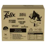 Felix Fantastic niiske kassitoit, 120 x 85 g, veise-, kana-, turska- ja tuunikalaga