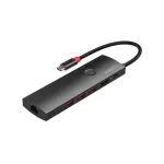 MicroConnect COM20 adapter USB-C-st HDMI, RJ45, 3x USB, PD-ga