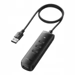 USB jagaja UGREEN CM416, 4 pesa, 1 m, must