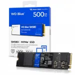 WD Blue SN580 M.2 NVMe 500GB PCIe 4.0 SSD ketas