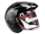 Avatud mootorratta kiiver JET WL701, must, suurus L