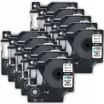 DYMO D1 40913 kleepuv teip, 9 mm x 7 m, valge, 10 tk, LabelManager 160 printerile