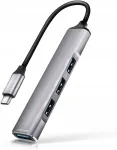 USB jagaja JSTOO, 4 USB 3.0 &uuml;hendust, alumiinium