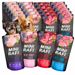 Rafi Mini m&auml;rg koeratoit, erinevad maitsed, v&auml;ikestele t&otilde;ugudele, 20 x 150 g