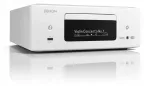 Denon RCD-N12 DAB valge stereo v&otilde;imendi CD m&auml;ngijaga