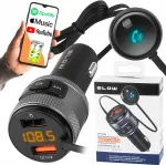 Auto Bluetooth saatja, laadija k&auml;ed-vabad ja USB QC3.0-ga