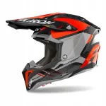 Motokrossikiiver AIROH AVIATOR 3 SABER, oranž/hall, l&auml;ikiv
