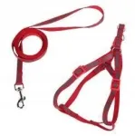 Reguleeritavad koera rakmed suurus L, 1,2 m rihmaga, punased, 40&ndash;60 cm