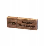 Puidust USB-m&auml;lupulk 16GB graveeringuga &bdquo;Ristimise suveniir&ldquo;
