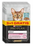 PURINA Pro Plan Delicate m&auml;rg kassitoit kalaga, 4 x 85 g (3+1)