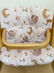 Bebe Confort Timba ja Safety 1st vankrimatt, roosa, kuu mustriga