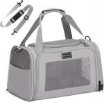 Lemmikloomade transpordikott rihmaga, hall, kuni 6 kg