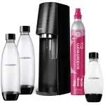 SodaStream TERRA mullitaja, 2 x 1 l pudelit ja 0,5 l must pudel