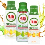 N&otilde;udepesugeel Fairy Platinum Mix, 3 x 900 ml, 150 pesukorda