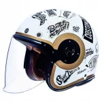 Avatud motorratturi kiiver SMK Jet Retro, suurus S (55-56 cm)