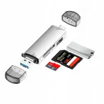 6in1 kaardi lugeja USB-C SD MicroSD adapter