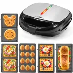 V&otilde;ileiva- ja vahvlipraadija 5-&uuml;hes, elektriline, Panini Grill