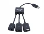 USB-C adapter: 2x USB &uuml;hendust ja Micro USB toiteks