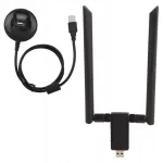 Kahe sagedusalaga WiFi&ndash;USB adapter AC-1200 Mbps, USB 3.0, v&otilde;rgukaart alusega