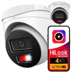 HiLook IPC-T280HA-LU IP-video kaamera 8 MP, 4K, PoE, v&auml;lismikrofoniga