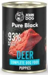 John Dog Pure Black JUNIOR konserveeritud koeratoit hirveliha, 400 g