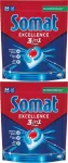 SOMAT EXCELLENCE 3in1 Original Fresh n&otilde;udepesukapslid, 34 tk, 2 pakki