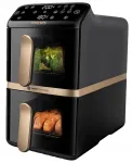 PHILIPS Ovi Dual Basket NA462/70 kuuma&otilde;hu frit&uuml;&uuml;r, 10 l, 6 programmi