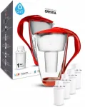 Dafi Crystal punane veefilter kannuga, 4 filtriga