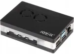 Akriilkorpus ventilaatoriga Joy-it Raspberry Pi 4 B, must