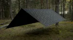 Telgi kangas Canopy TigerWood Tarp T2 3&times;2 m, kamuflaaž/must