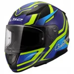 Mootorratturi kiiver LS2 FF353 Rapid II Flitz kollakas-sinine, suurus M, ECE 22.06