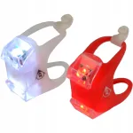 DUNLOP jalgratta LED tulede komplekt, silikoonist, 2 LED ees- ja tagatuled