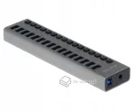 USB-jaotur Delock 63976, 10 &uuml;hendust, metallkorpus, l&uuml;litiga