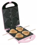 Vahvli-ahjuplaat Bestron DSW271P, roosa, 780W, BPA-vaba