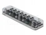 USB-jaotur Delock 64088, 7 pesa, l&auml;bipaistev, USB 3.0