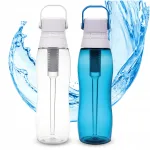Tritan veepudelid filtriga, valge ja sinine, 2 x 750 ml