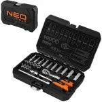 NEO 23-osaline CrV otsikute komplekt 1/4" satiinpinnaga 10-231